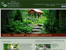 Tablet Screenshot of brettmaloneylandscapes.com